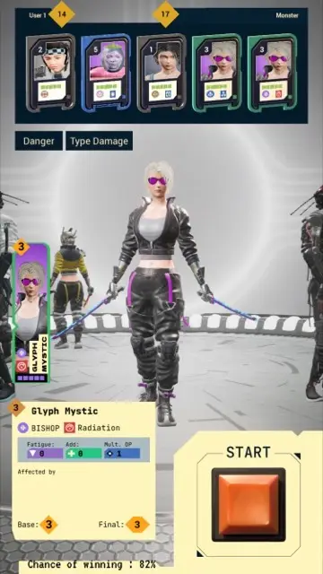BOG tactical lineup screen
